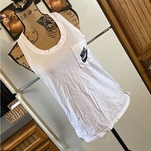NWOT Nike woman’s white razorback tank top size small!